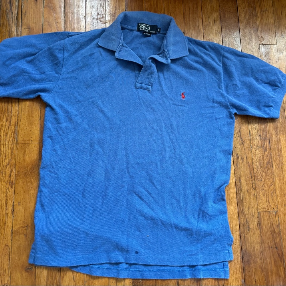 Polo by Ralph Lauren Blue Polo Shirt Vibrant Cotton Comfort
